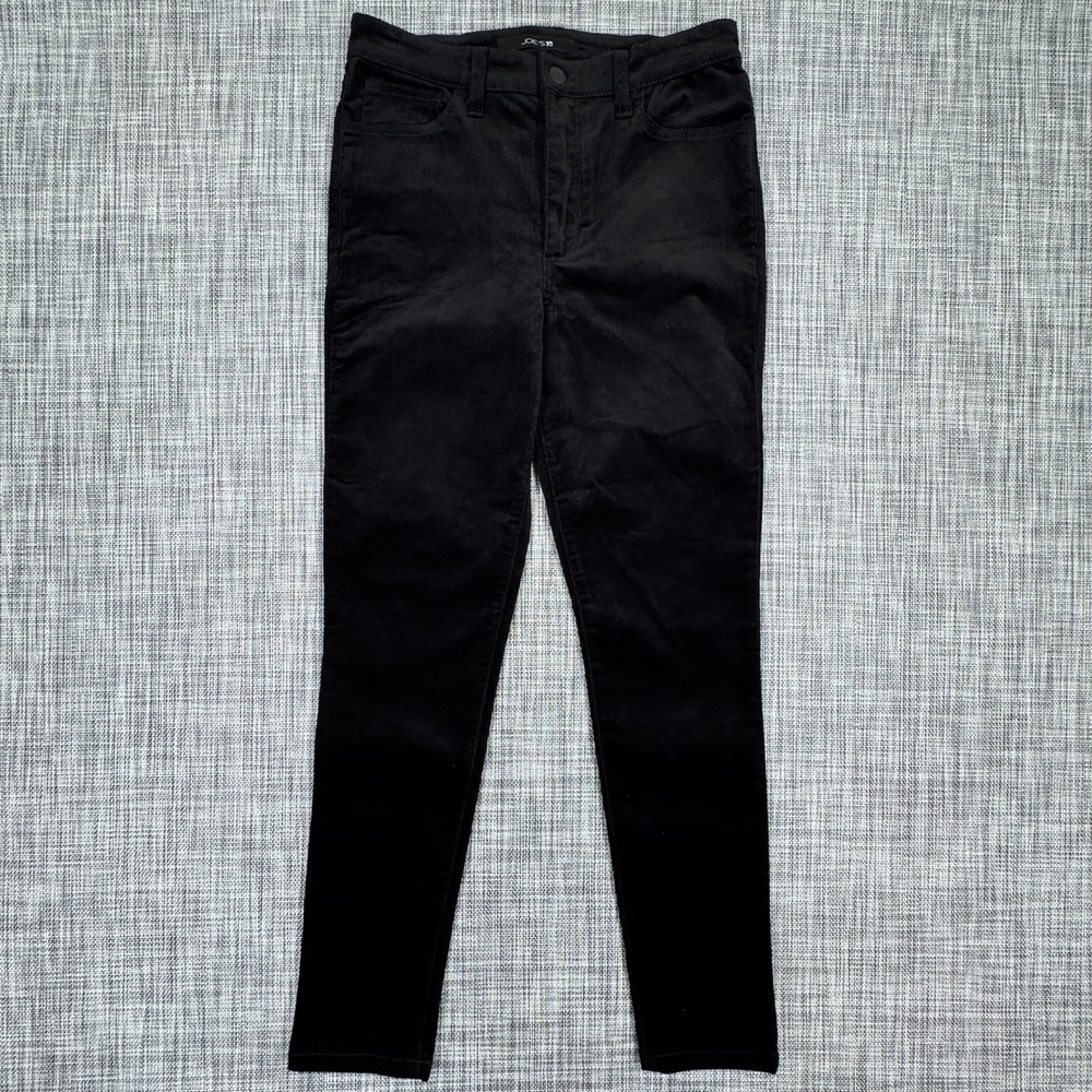 Joe's Womens Pants High Rise Skinny Velvet Black Sz 27 Stretch Casual Minimalist